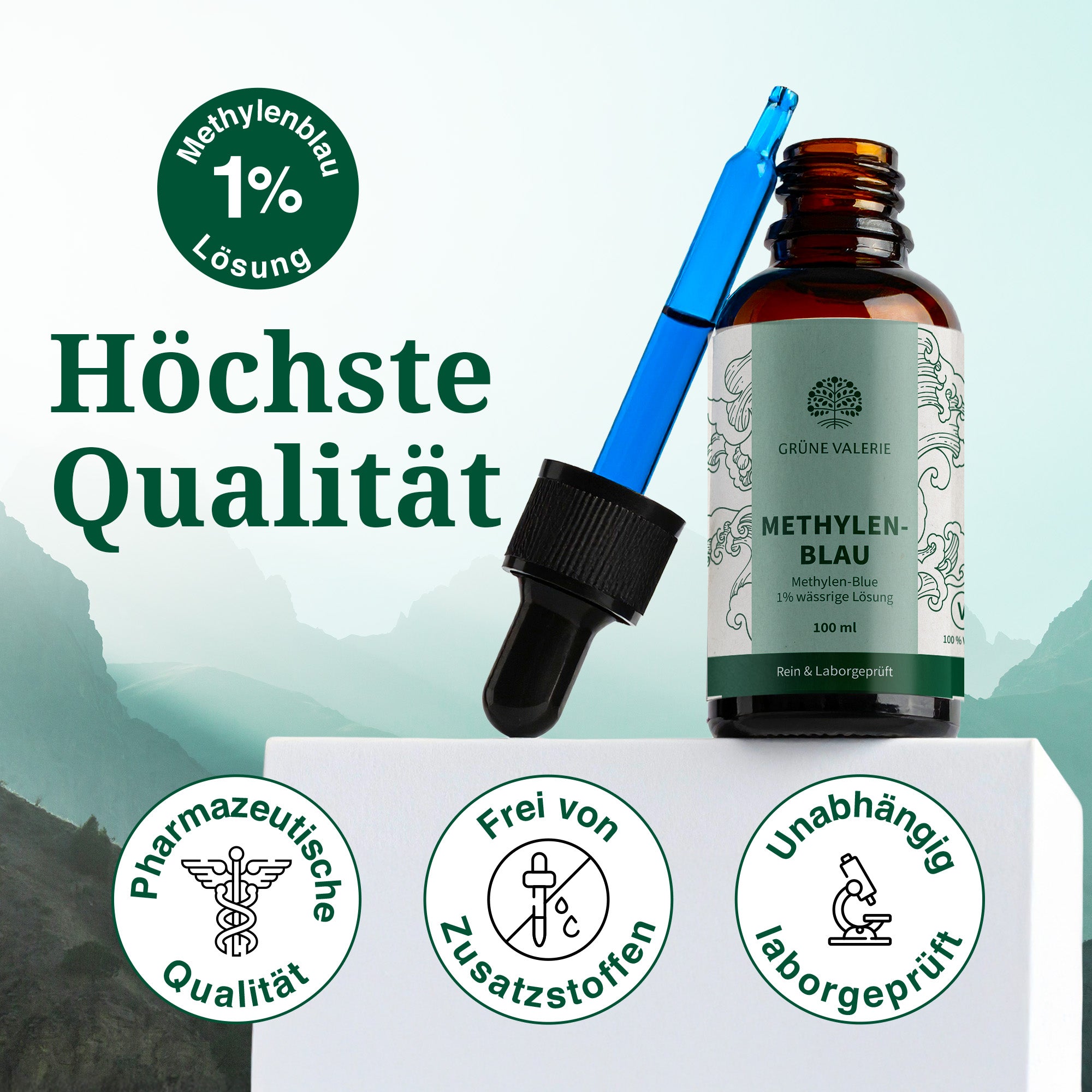 Methylenblau 1% Lösung in Pharmaqualität aus Deutschland