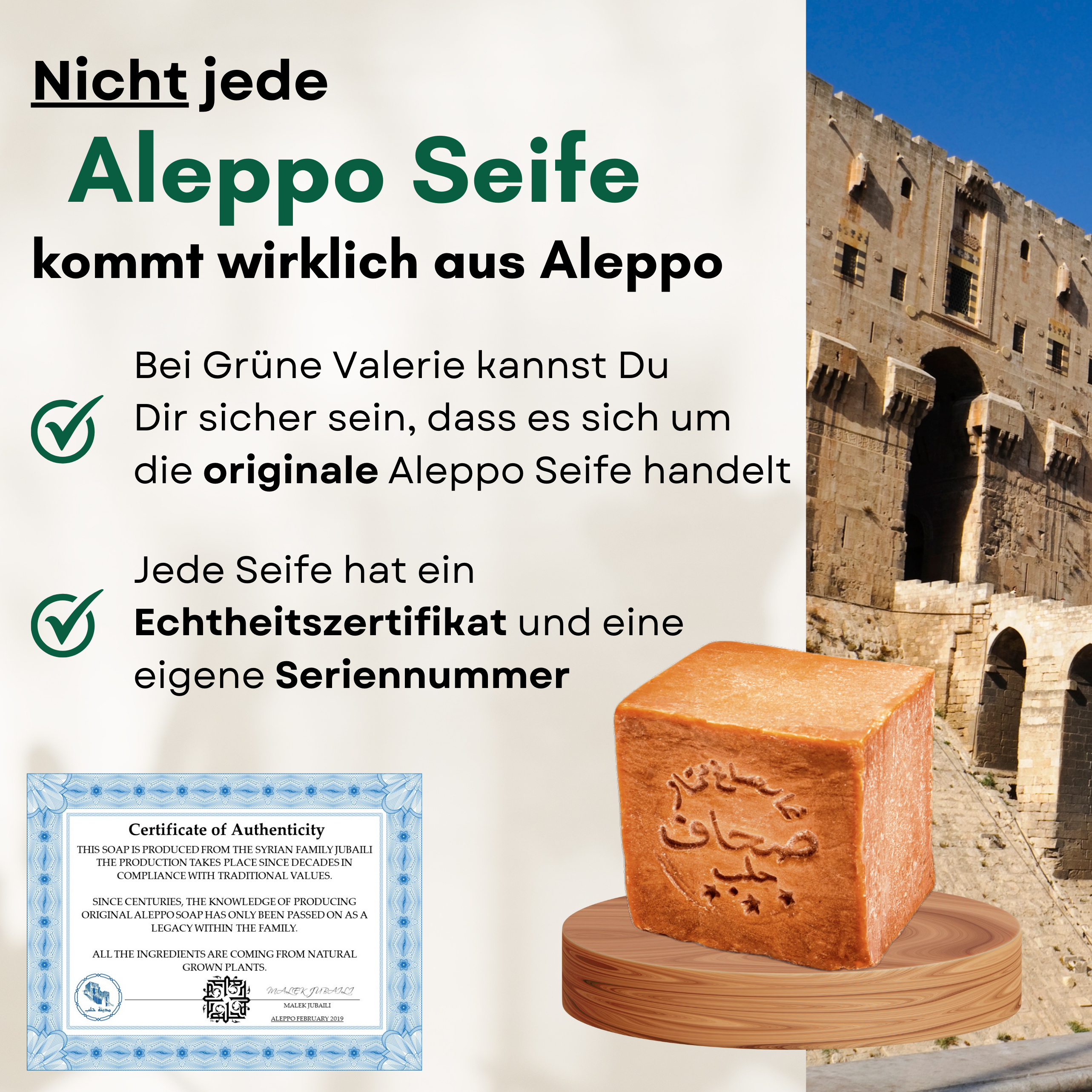 Original Aleppo Seife 20% Lorbeeröl