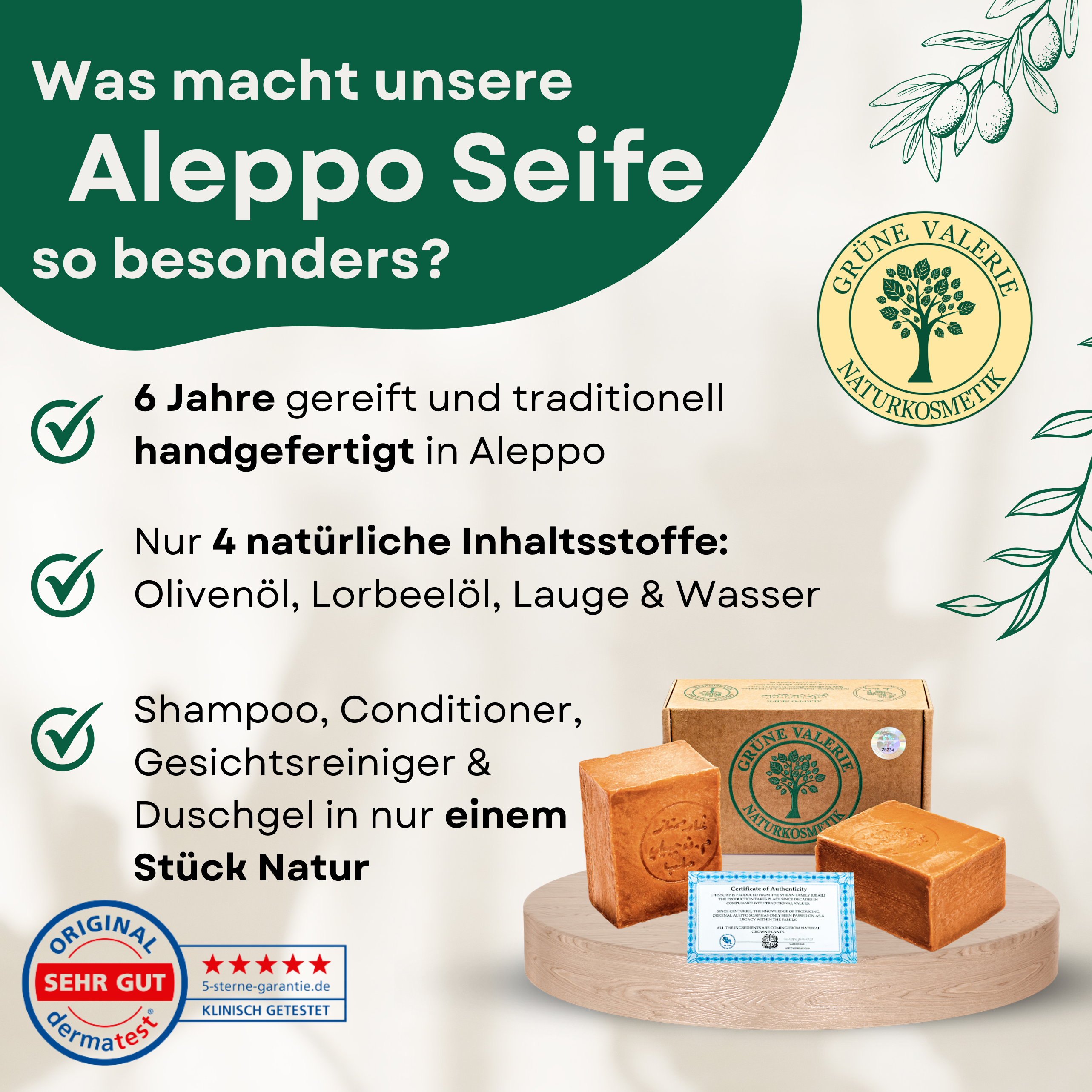 Original Aleppo Seife Set 40% Lorbeeröl