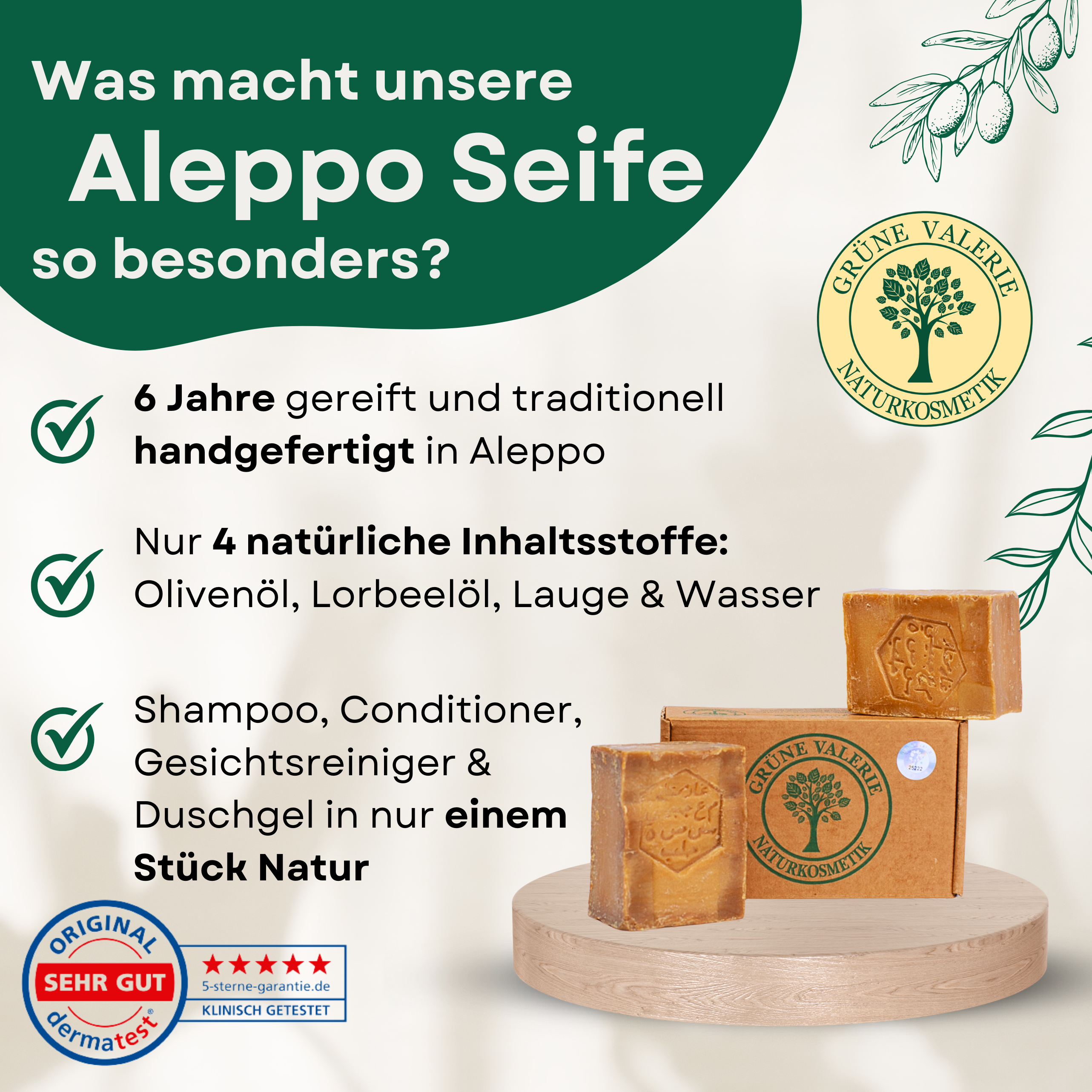 Original Aleppo Seife Set 20% Lorbeeröl