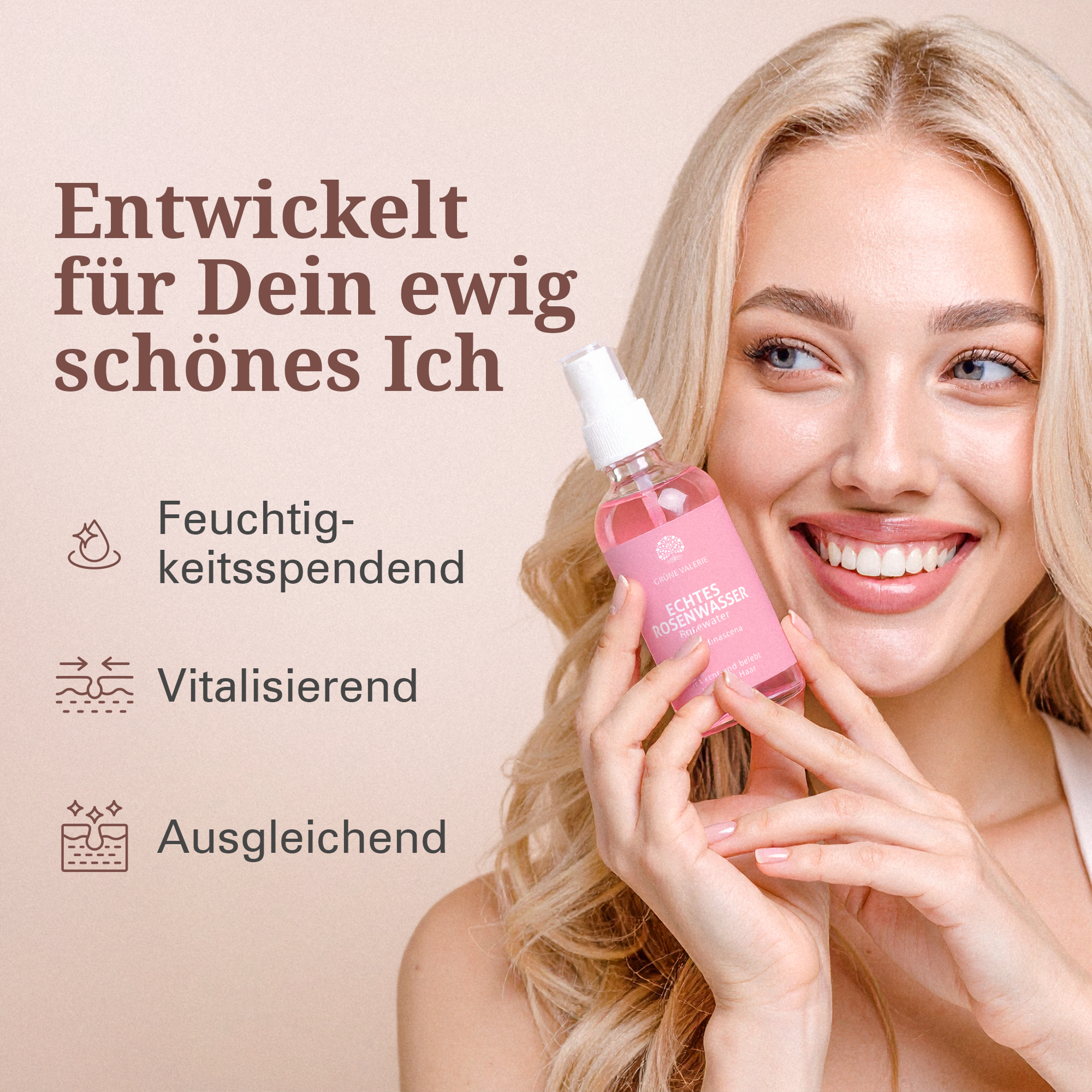 Rosenwasser Spray - XXL 300 ML