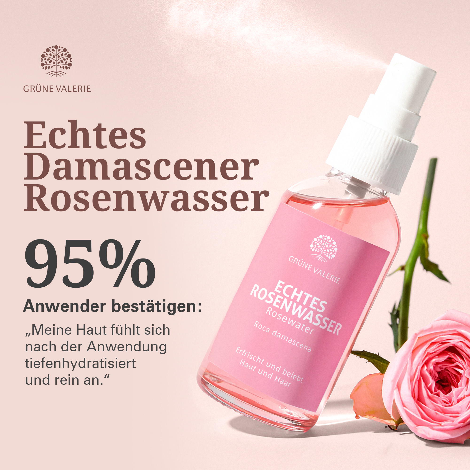 Rosenwasser Spray - XXL 300 ML