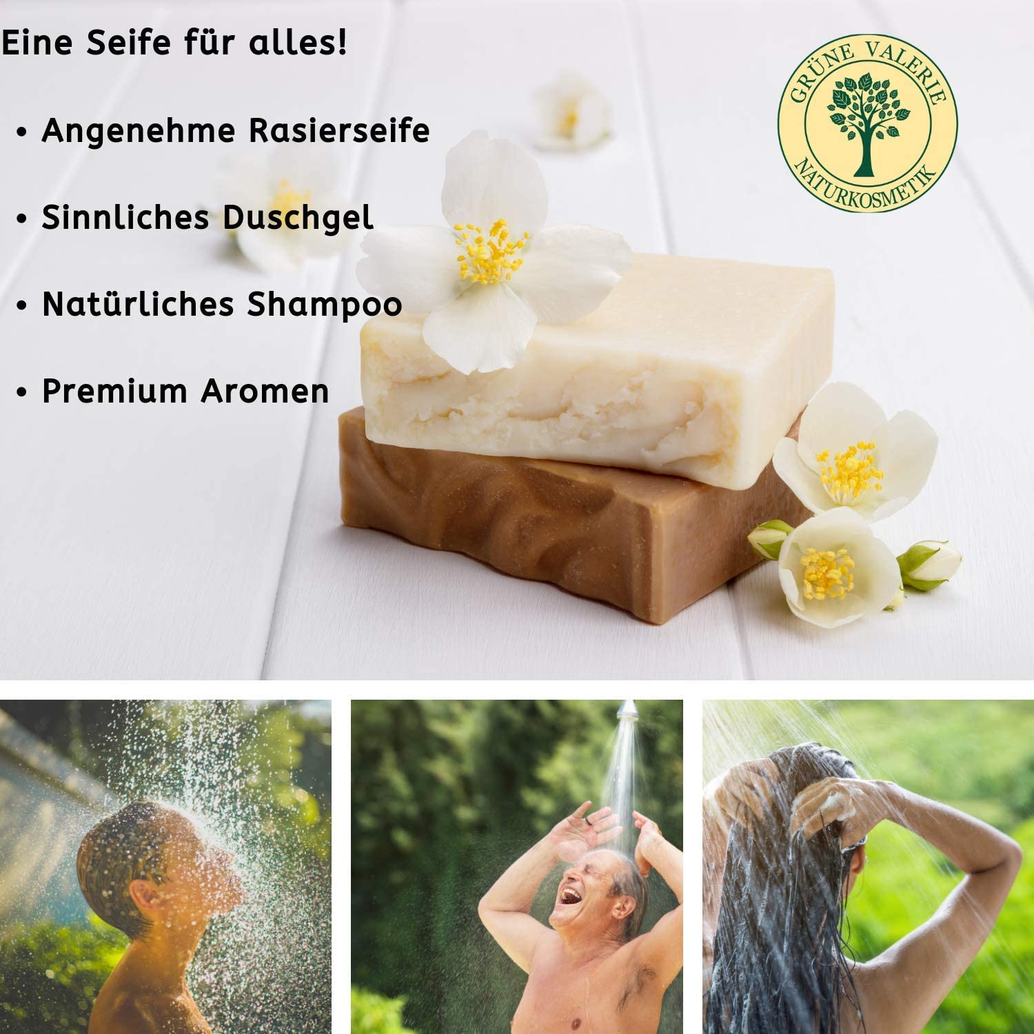 PREMIUM Aleppo Seife - Perfume Musk & Amber Hair and Body Soap
